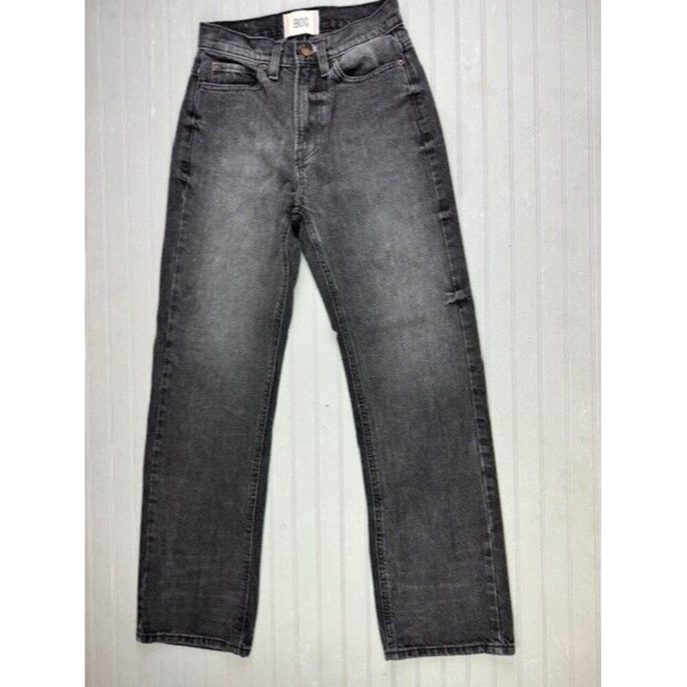 BDG Size 24 Womens Cowboy Jeans Black Cotton Mid Rise Straight